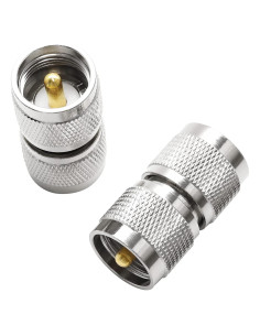 Conector Coaxial UHF Macho a Macho Anina 2 Pcs 50 Ohm