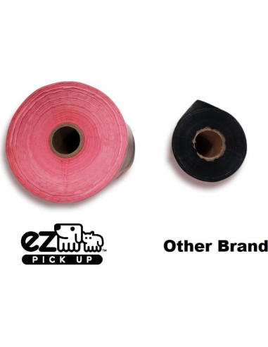 1000 Bolsas de Desechos de Mascotas EZ PICK UP Rosa 20.3x33cm