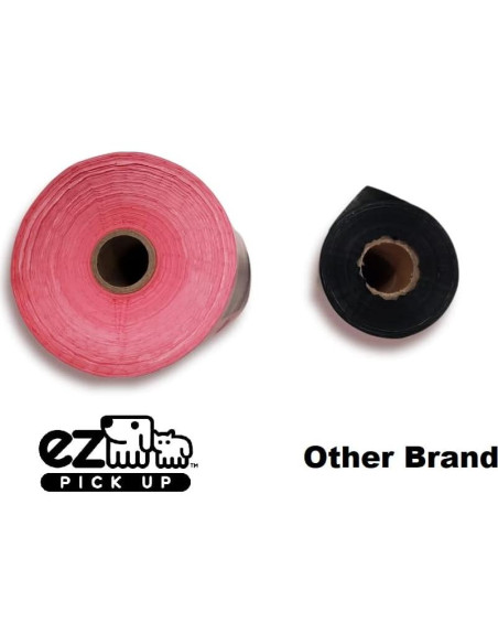 1000 Bolsas de Desechos de Mascotas EZ PICK UP Rosa 20.3x33cm