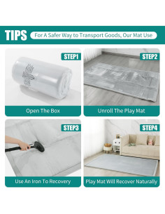 Alfombra de Juego MABOZOO 187.96x127 cm Espuma Antideslizante 2