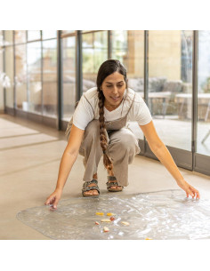 Alfombra Cuadrada Impermeable Nuby para Sillas Altas 125.73 cm 2