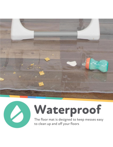 Alfombra Cuadrada Impermeable Nuby para Sillas Altas 125.73 cm