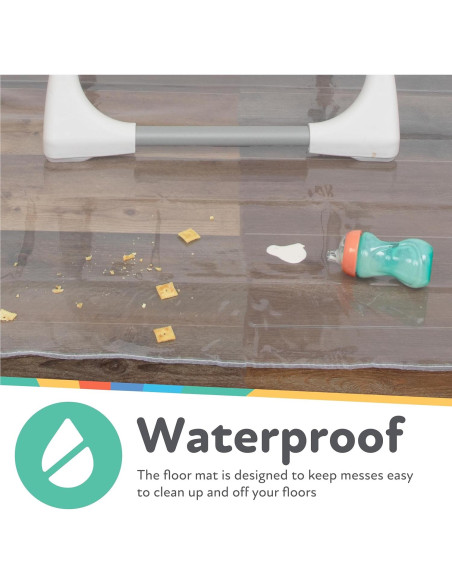 Alfombra Cuadrada Impermeable Nuby para Sillas Altas 125.73 cm Alfombra Cuadrada Impermeable Nuby para Sillas Altas 125.73 cm