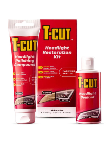 Kit de Restauración de Faros T-Cut - Compuesto y Sellador