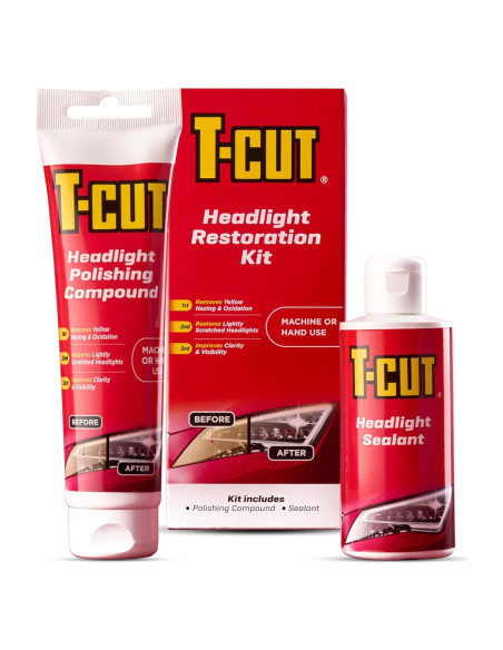 Kit de Restauración de Faros T-Cut - Compuesto y Sellador