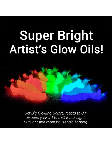 Pintura al Óleo Brillante Glow Cubed - Set de 10 Tubos 22ml