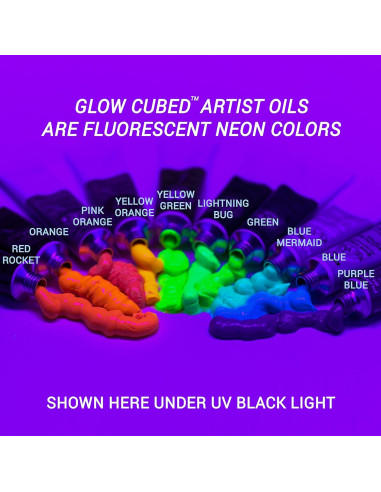 Pintura al Óleo Brillante Glow Cubed - Set de 10 Tubos 22ml