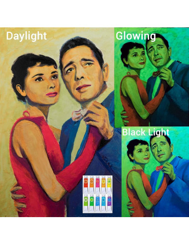 Pintura al Óleo Brillante Glow Cubed - Set de 10 Tubos 22ml