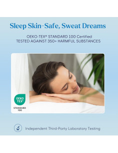 Juego de Sábanas Twin JSD 100% Viscosa de Bambú Naranja 2