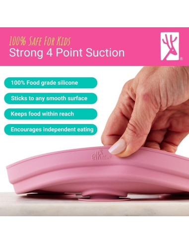 Platos Divididos Acero Inoxidable Elk y Amigos 4 Unidades