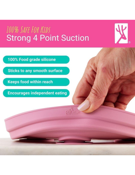 Platos Divididos Acero Inoxidable Elk y Amigos 4 Unidades