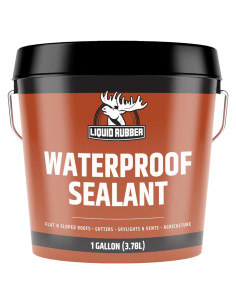 Sellador Impermeable Liquid Rubber 1 Galón - Negro Flexible