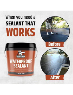 Sellador Impermeable Liquid Rubber 1 Galón - Negro Flexible 2