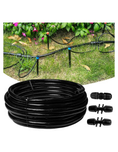 Tubo de Riego por Goteo 15m Riboud 1/2 Pulgada Accesorios