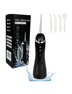 Irrigador Oral Portátil Boicafe YMXXYQ Negro 3 Modos 4 Puntas