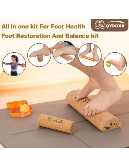 Tabla de Equilibrio de Corcho QYRCXX 30cm - Fortalecedor de Pies Tabla de Equilibrio de Corcho QYRCXX 30cm - Fortalecedor de Pies