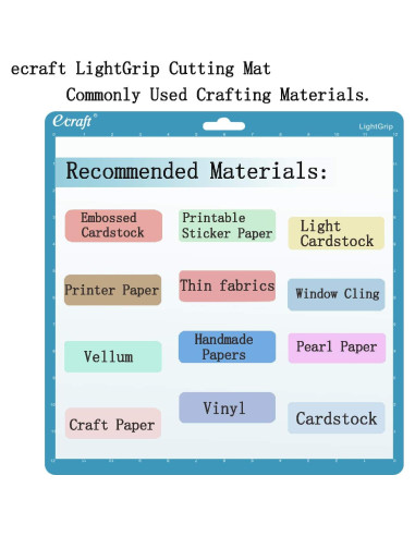 Alfombrilla de Corte Ecraft 12x12 para Silhouette Cameo 5/4/3/2/1