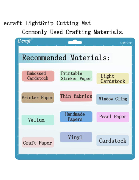 Alfombrilla de Corte Ecraft 12x12 para Silhouette Cameo 5/4/3/2/1