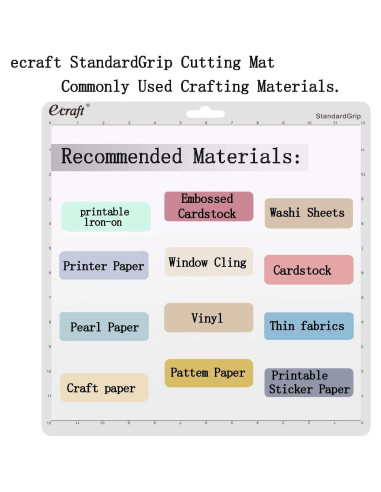 Alfombrilla de Corte Ecraft 12x12 para Silhouette Cameo 5/4/3/2/1