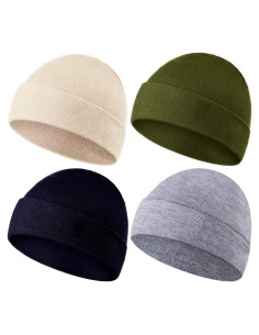 Gorros de Invierno para Bebés SATINIOR 4 Piezas Unisex 0-3 Años