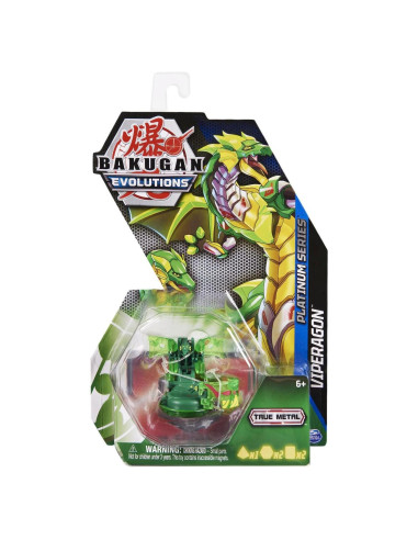 Bakugan Evolución Platino Viperagon Spin Master 99.7g
