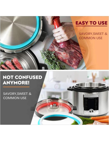 Anillo de Sellado de Silicona Newkiton 3 Pack 5/6qt Apto Lavavajillas