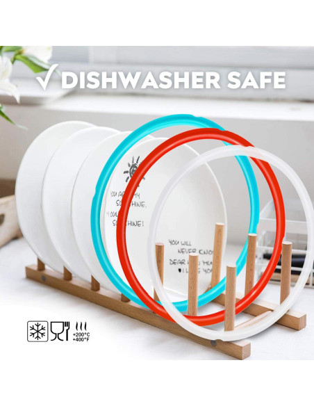 Anillo de Sellado de Silicona Newkiton 3 Pack 5/6qt Apto Lavavajillas