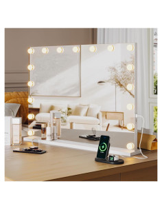 Espejo de Tocador Iluminado IDEALHOUSE 81x61 cm LED Regulable