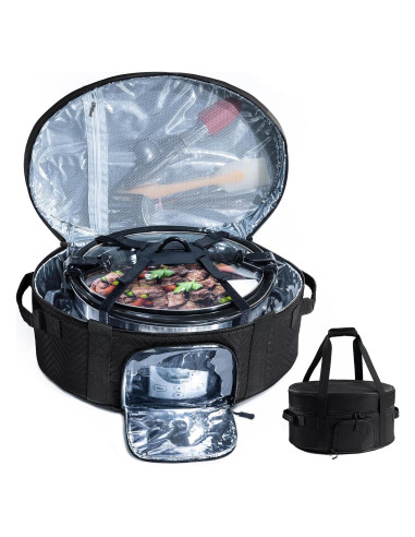 Bolsa de Transporte Aislada BAGSPRITE para Olla de Cocción Lenta 6-8 Qt