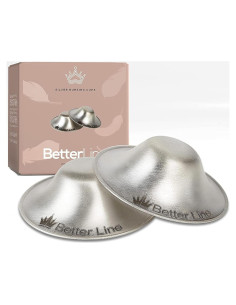 Protectores de pezones de plata BetterLine para lactancia