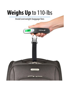 Báscula Digital de Equipaje Fosmon 50 kg Pantalla LCD Retroiluminada 2