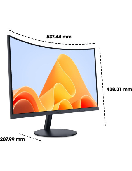 Monitor Curvo KOORUI 24" Full HD 1080P 100Hz Cuidado Ocular