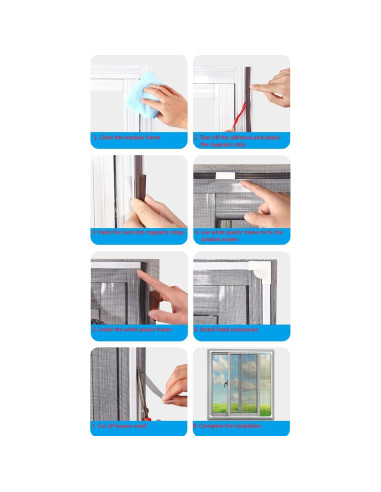 Kit Pantalla Ajustable Mosquitos ZemHome 500 cm Blanco