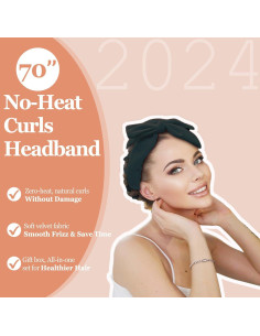 Rulos de Terciopelo Sin Calor PetalPursuit 180 cm Negro 2