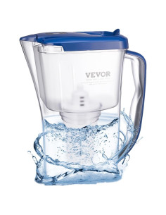 Jarra de Filtro de Agua VEVOR 9 Tazas 5 Etapas Sin BPA
