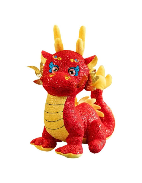 Muñeco de Peluche Dragón Chino Alipis 24cm Año Nuevo 2024