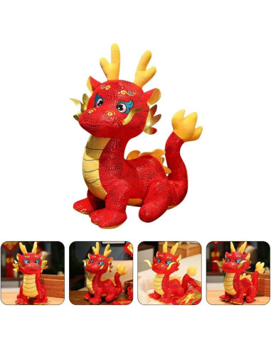 Muñeco de Peluche Dragón Chino Alipis 24cm Año Nuevo 2024