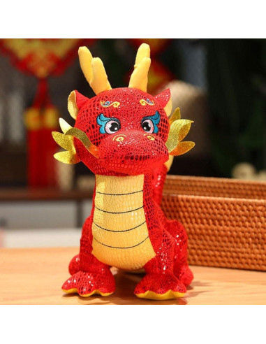 Muñeco de Peluche Dragón Chino Alipis 24cm Año Nuevo 2024