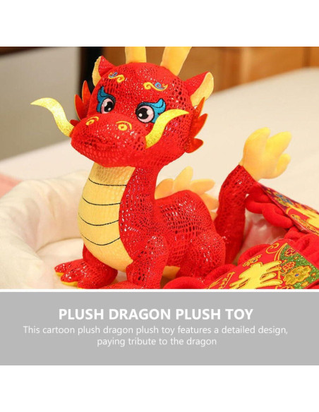 Muñeco de Peluche Dragón Chino Alipis 24cm Año Nuevo 2024
