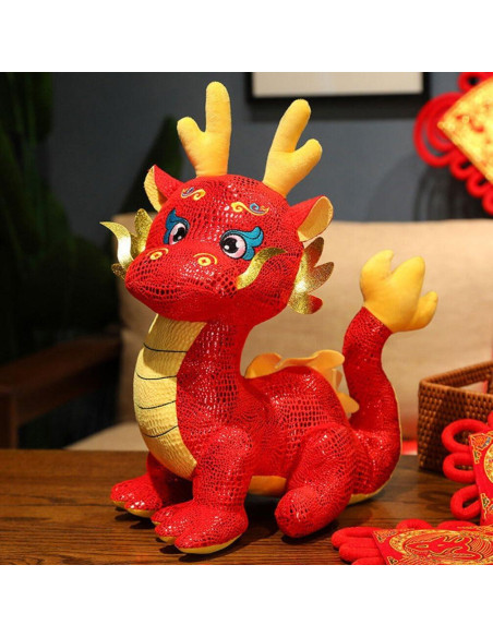 Muñeco de Peluche Dragón Chino Alipis 24cm Año Nuevo 2024