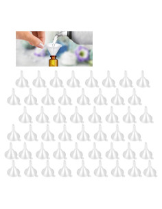 50 Mini Embudos de Plástico TailaiMei para Perfume y Aceites