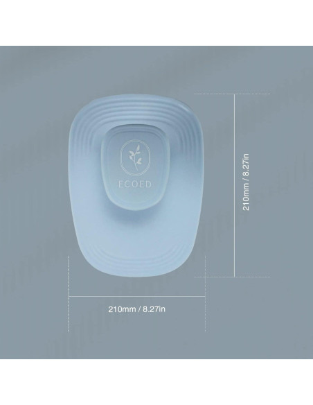 Cepillo de Champú Ergonomico Ecoed Azul para Masaje y Exfoliación