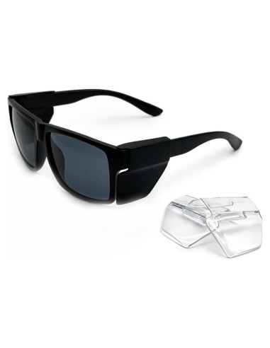 Gafas de Seguridad JING LEI UV400 con Escudos Laterales Removibles