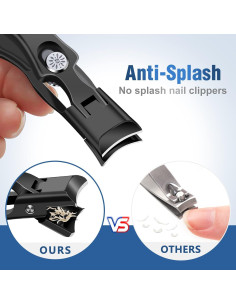 Cortauñas GJNL para Hombres Uñas Gruesas Antisalpicaduras 2