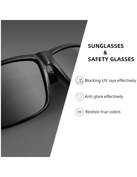 Gafas de Seguridad JING LEI UV400 con Escudos Laterales Removibles