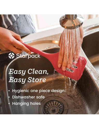 Espátula de Silicona StarPack Home XL Rosa Terroso 34.3 cm