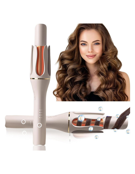 Plancha de Rizar Automática ZEOEZHBI 1" Oro con 4 Temperaturas Plancha de Rizar Automática ZEOEZHBI 1" Oro con 4 Temperaturas