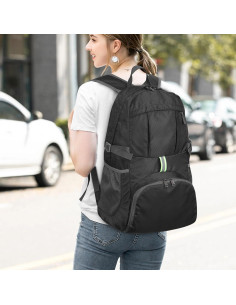 Mochila Plegable Yaopeing 25L Resistente al Agua Negra 2