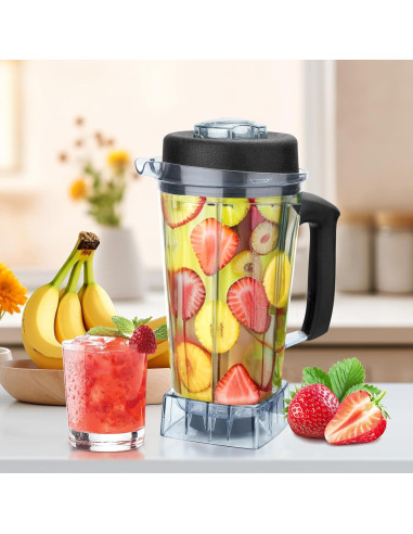 Jarra de Licuadora Revorit 64oz con Cuchillas Duales y Llave