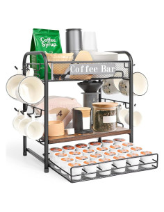 Organizador de Bar de Café Seaflash 3 Niveles con Cajón K